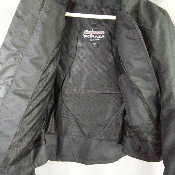 Tourmaster Motorcycle Jacket Mens M Black Koraza Textile Padded - Picture 7 of 8